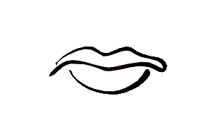 Gif animé bouche sourire